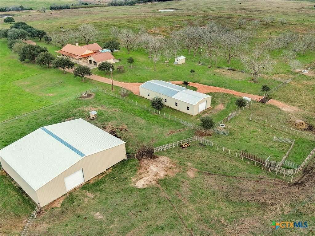 41.6 Acres of Agricultural Land with Home for Sale in Yoakum, Texas