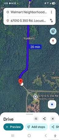 48.2 Acres of Recreational Land for Sale in Locust Grove, Oklahoma