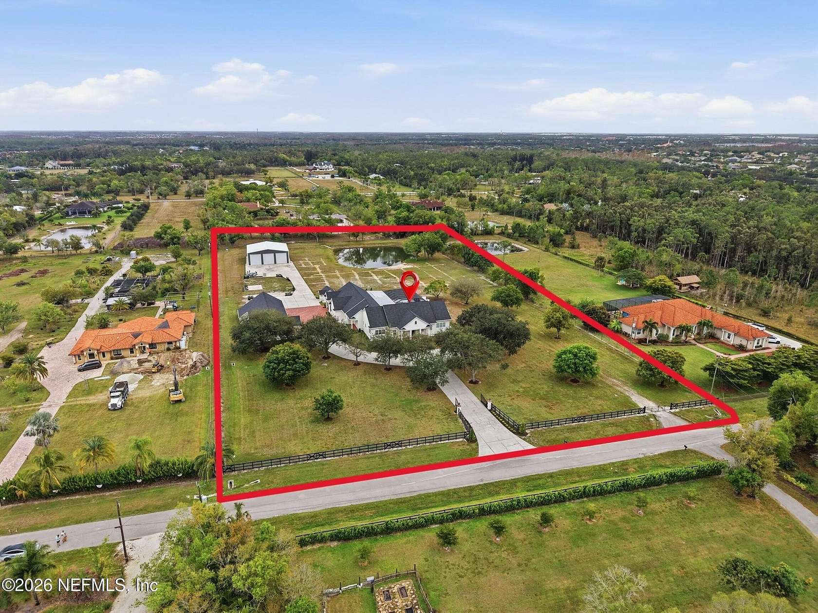 5 Acres of Land with Home for Sale in Fort Myers, Florida