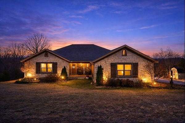 5 Acres of Residential Land with Home for Sale in Huntsville, Arkansas