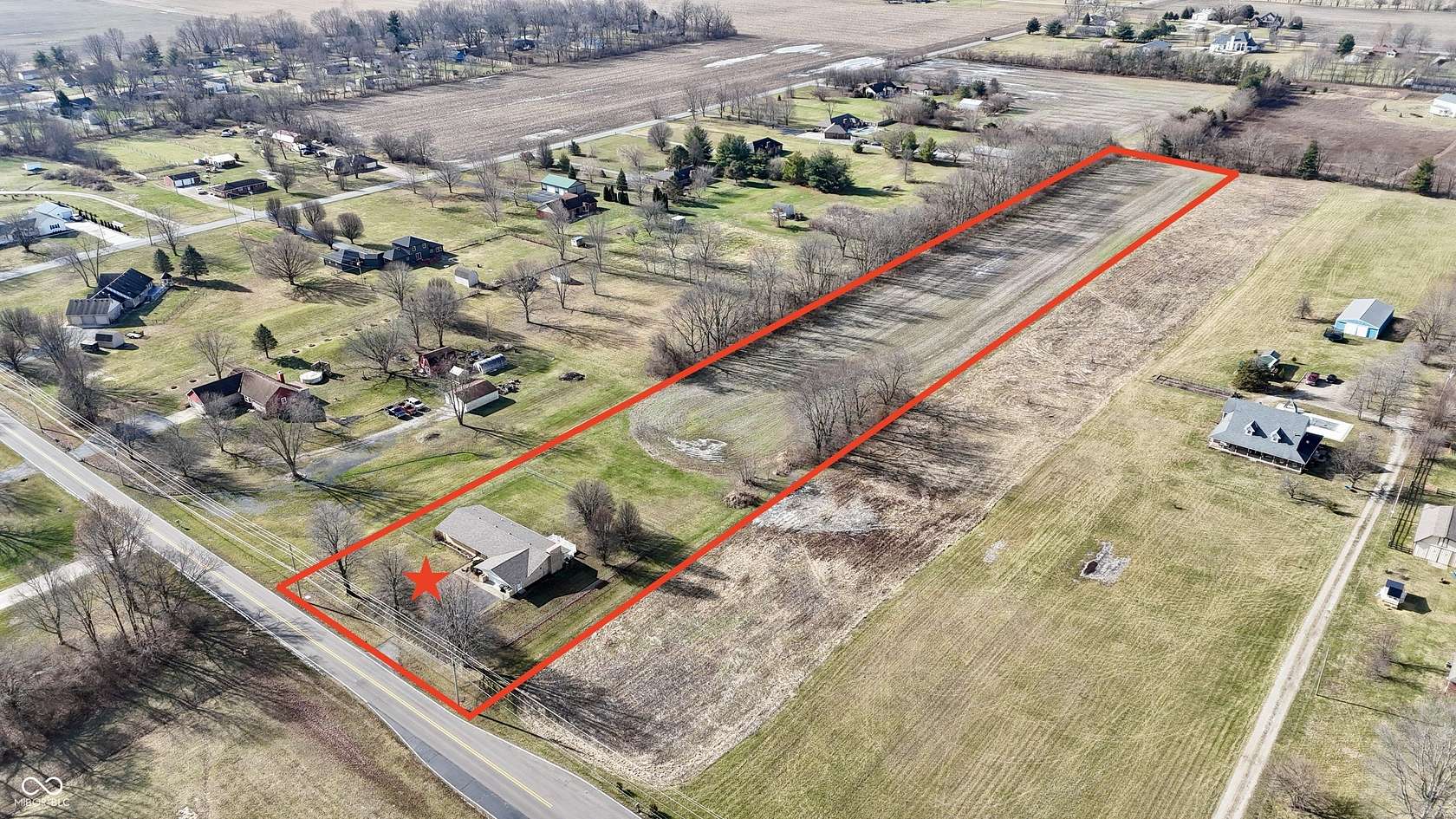 5 Acres of Land with Home for Sale in Whiteland, Indiana