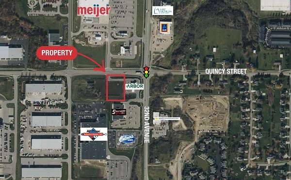1.3 Acres of Commercial Land for Sale in Hudsonville, Michigan