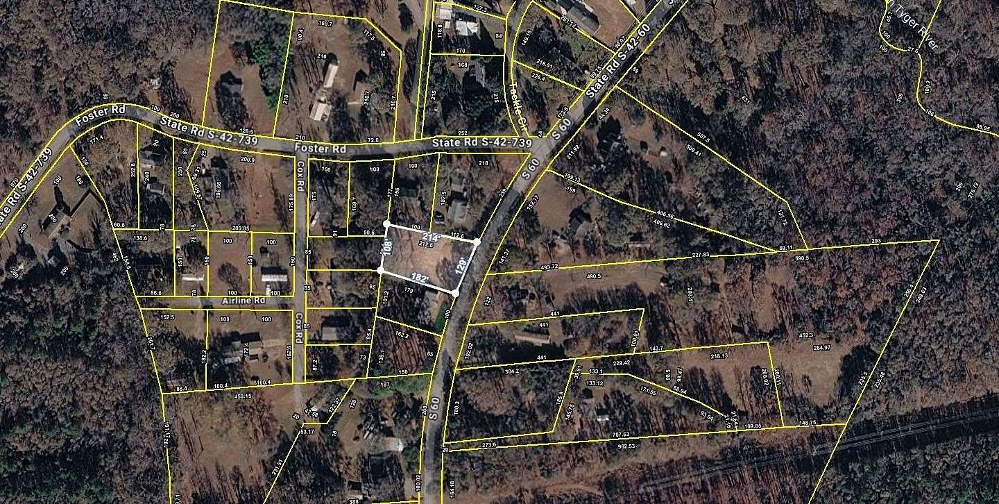 0.53 Acres of Residential Land for Sale in Wellford, South Carolina