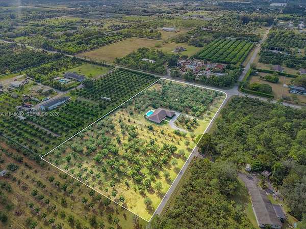 4.65 Acres of Residential Land with Home for Sale in Homestead, Florida