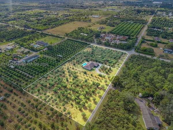 5 Acres of Land with Home for Sale in Homestead, Florida