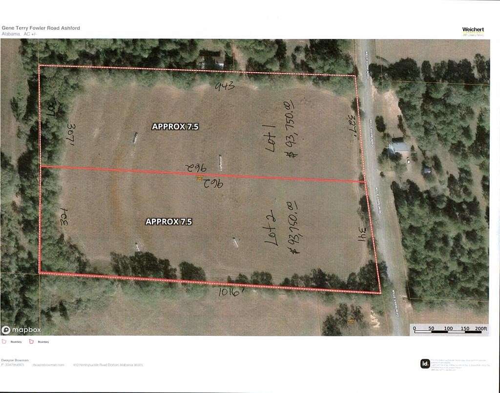 7.5 Acres of Residential Land for Sale in Cottonwood, Alabama