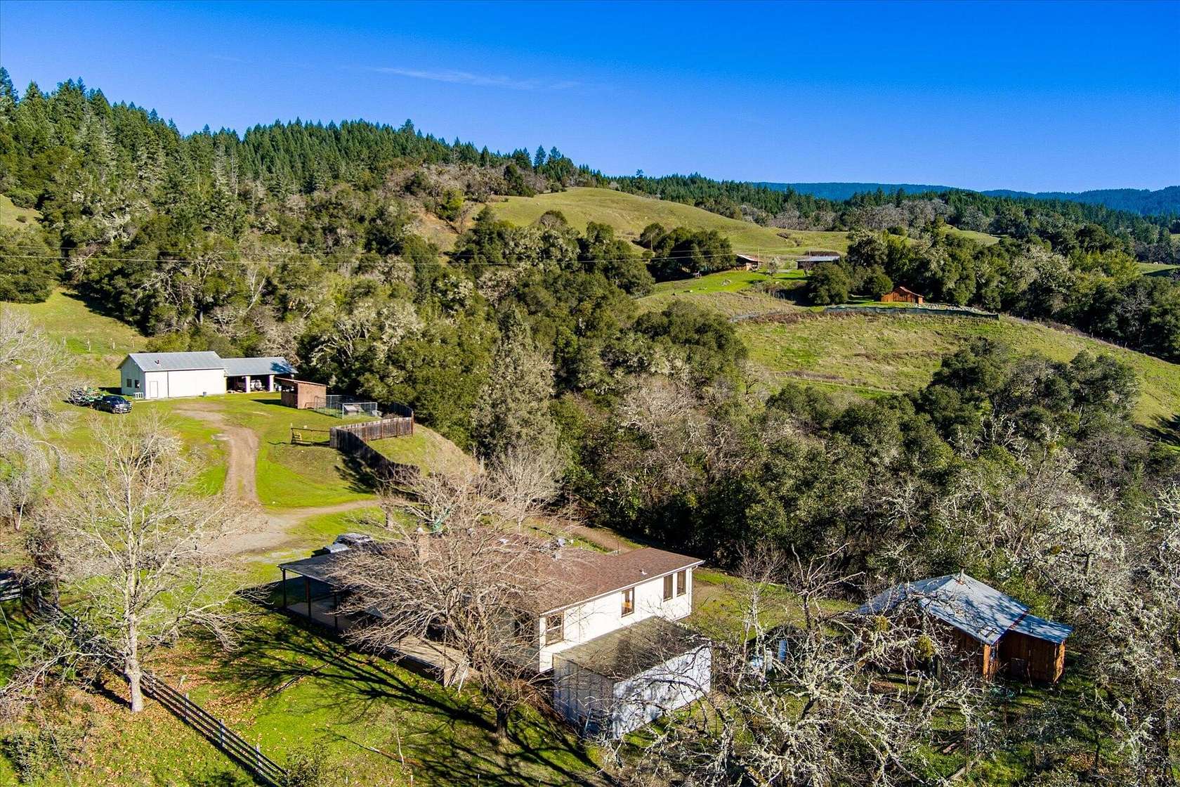 14.5 Acres of Land with Home for Sale in Blocksburg, California