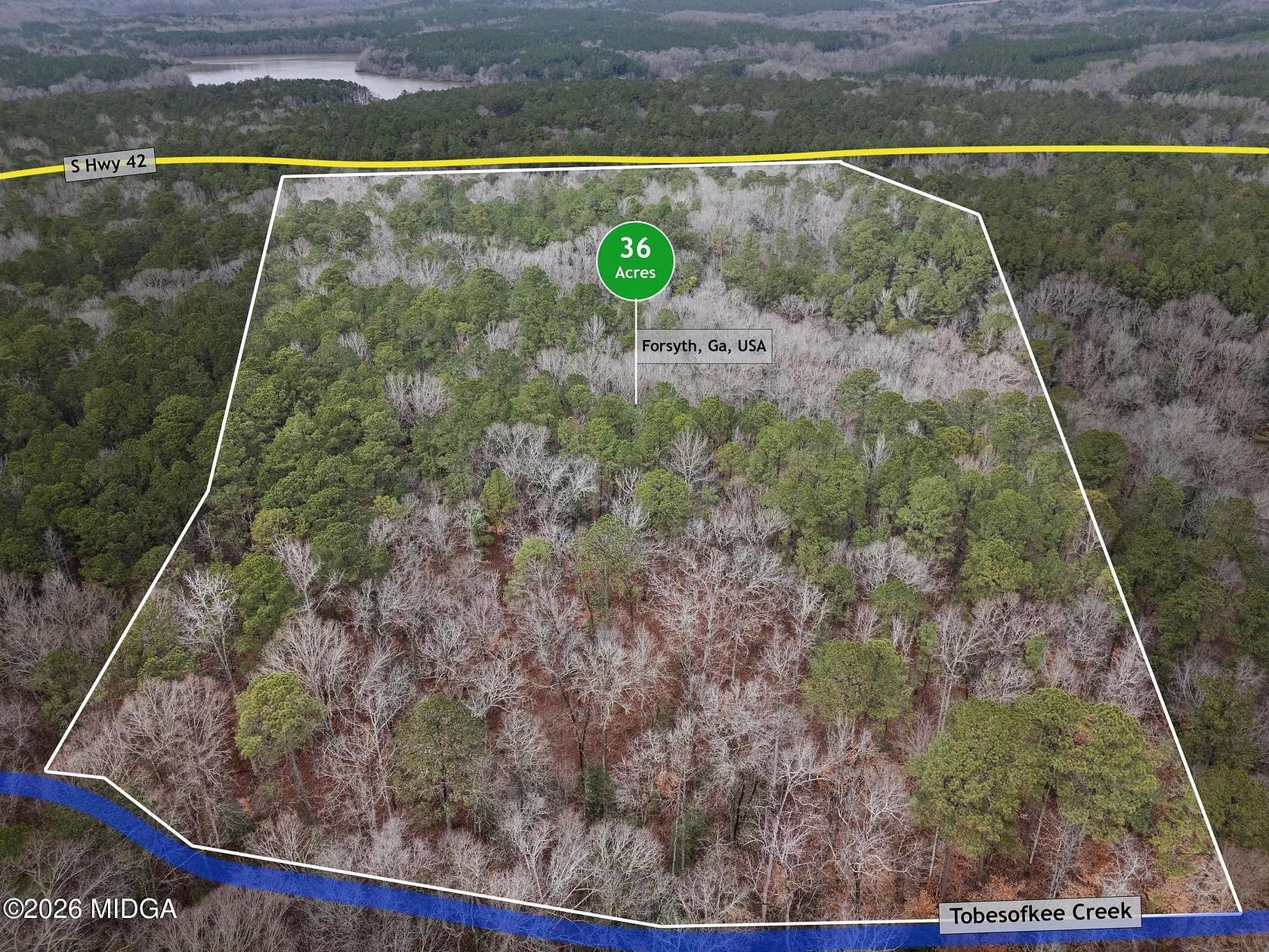 34.6 Acres of Recreational Land for Sale in Forsyth, Georgia