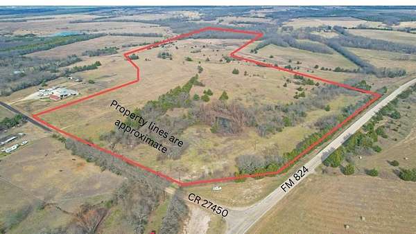 57.5 Acres of Land for Sale in Honey Grove, Texas