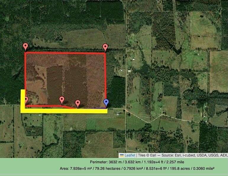 195 Acres of Land for Sale in De Kalb, Texas