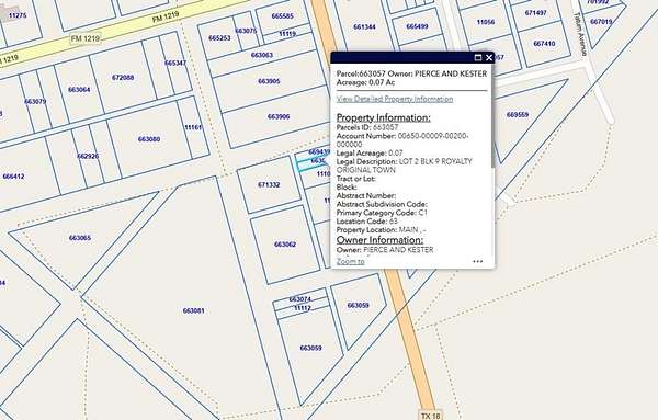 0.34 Acres of Land for Sale in Royalty, Texas