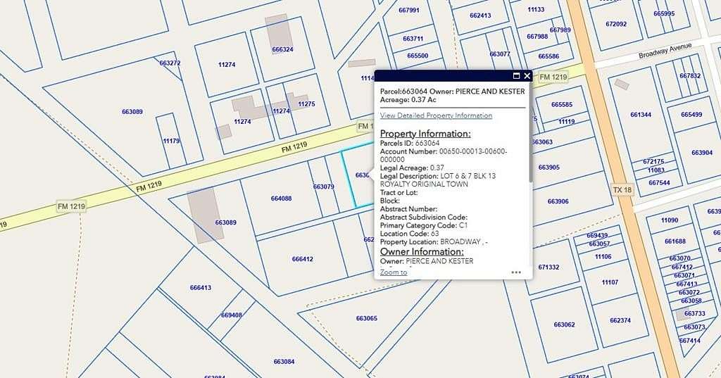 0.37 Acres of Land for Sale in Royalty, Texas