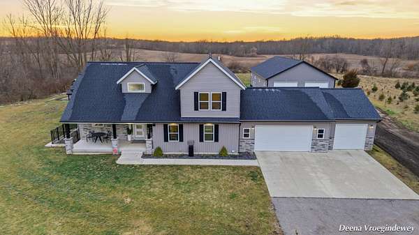 3 Acres of Residential Land with Home for Sale in Byron Center, Michigan