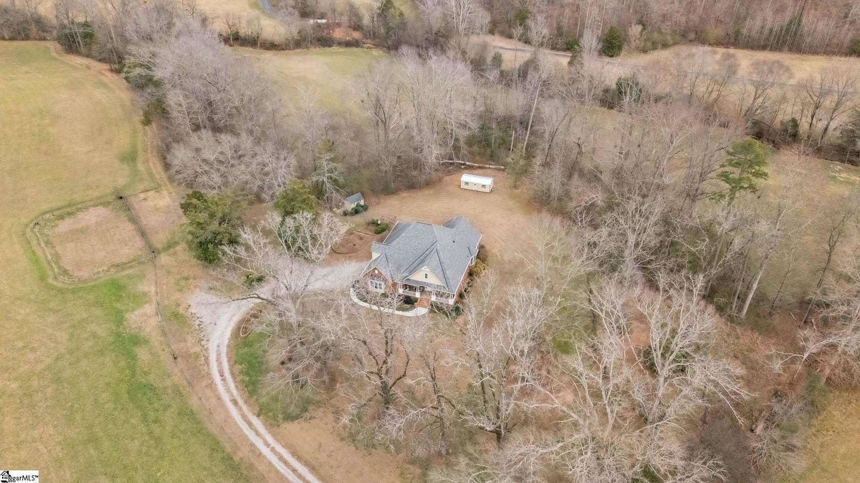 42 Acres of Agricultural Land with Home for Sale in Due West, South Carolina