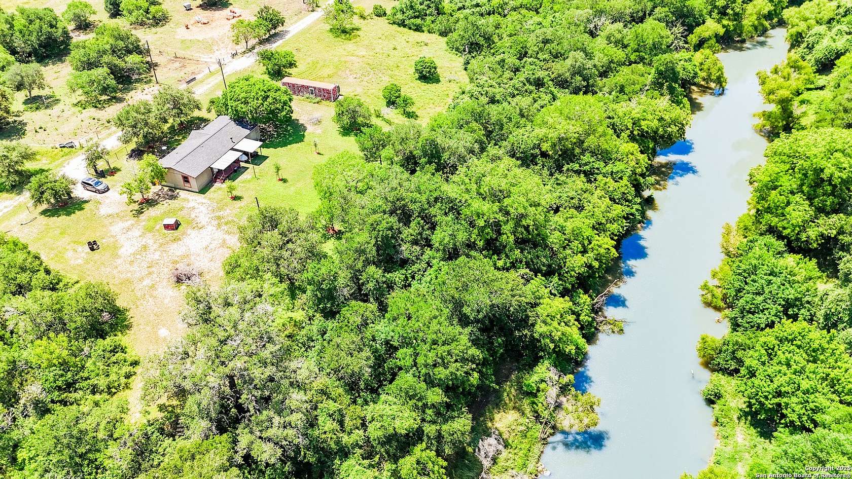 9.47 Acres of Residential Land with Home for Sale in Runge, Texas