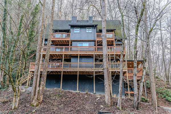 5.74 Acres of Residential Land with Home for Sale in Sevierville, Tennessee