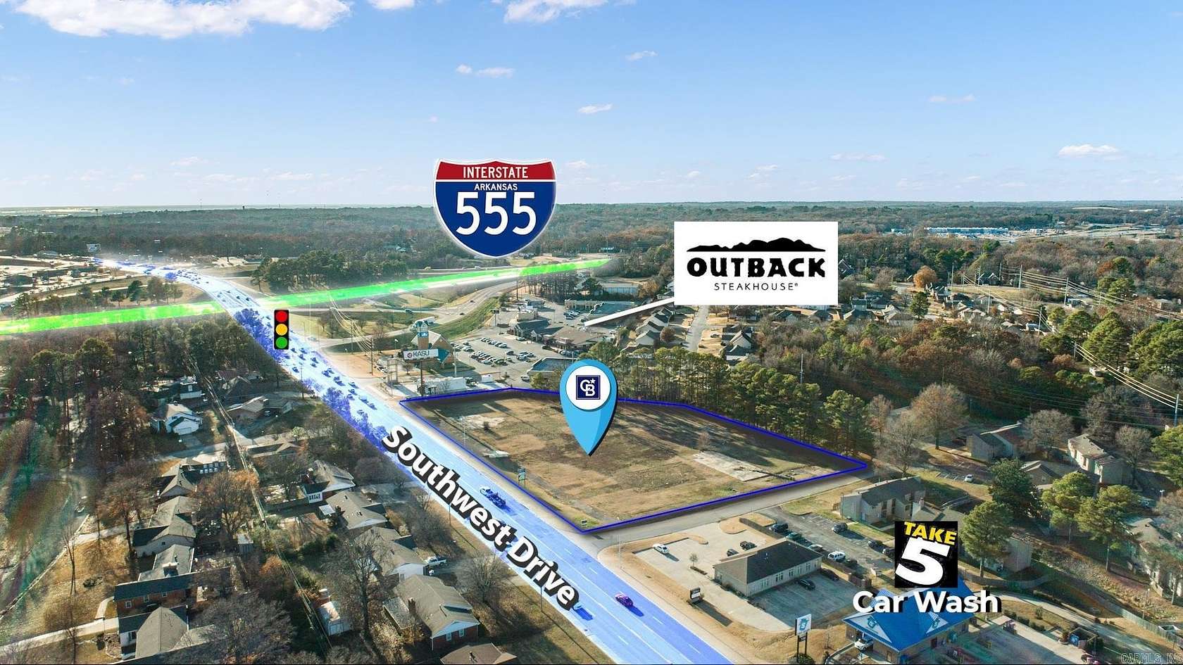 3.6 Acres of Commercial Land for Sale in Jonesboro, Arkansas