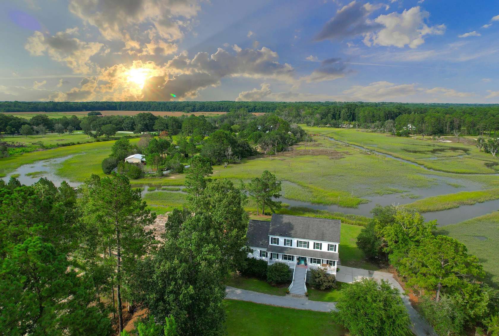 4.66 Acres of Land with Home for Sale in Meggett, South Carolina