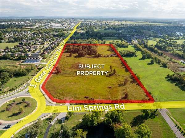 17.8 Acres of Commercial Land for Sale in Elm Springs, Arkansas