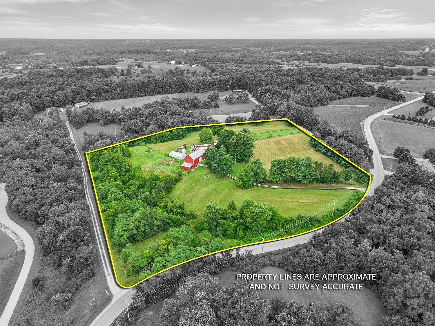 10.5 Acres of Land with Home for Sale in Guilford, Indiana