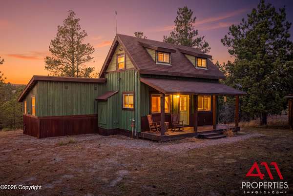 35.6 Acres of Recreational Land with Home for Sale in Aladdin, Wyoming