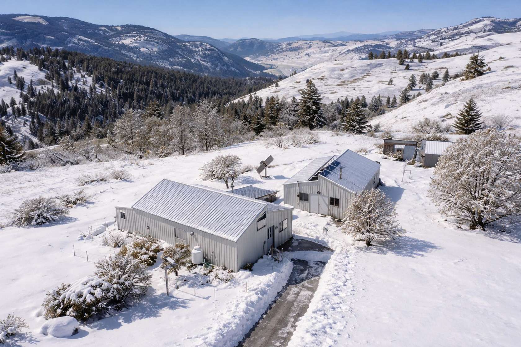 27.8 Acres of Recreational Land with Home for Sale in Curlew, Washington