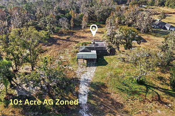 9.8 Acres of Land with Home for Sale in Brooksville, Florida