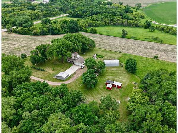 6.74 Acres of Land with Home for Sale in Revere, Minnesota