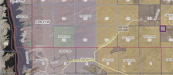 50 Acres of Recreational Land for Sale in Bullhead City, Arizona