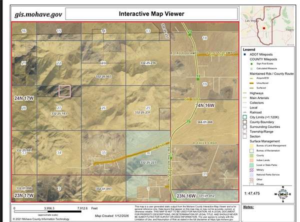 40 Acres of Recreational Land for Sale in Kingman, Arizona