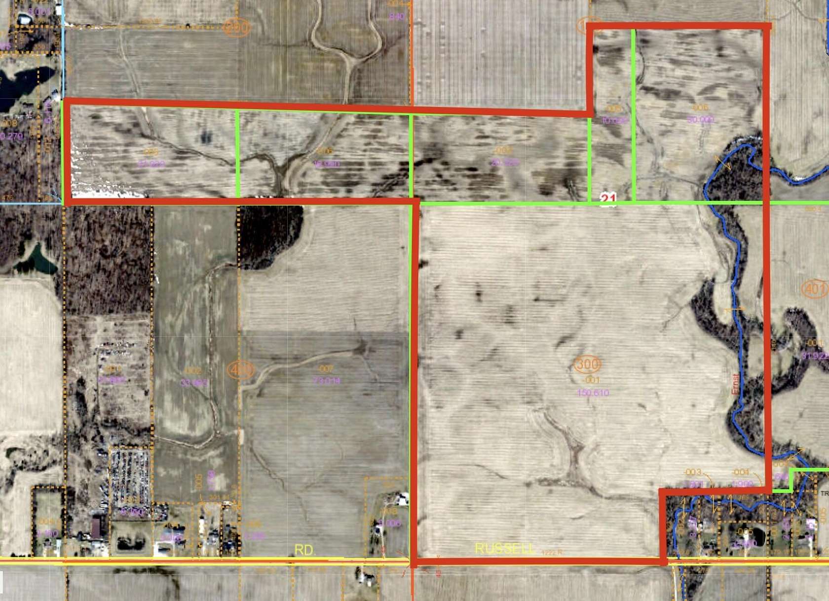 252 Acres of Land for Sale in Sidney, Ohio
