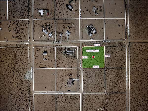 2 Acres of Residential Land for Sale in Phelan, California