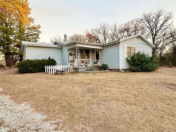 6 Acres of Residential Land with Home for Sale in Tecumseh, Oklahoma