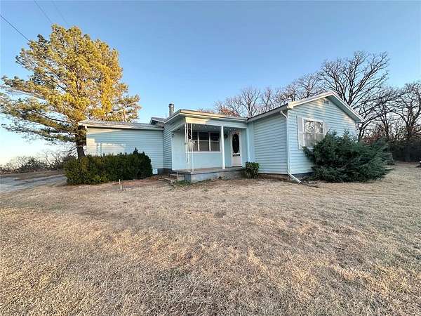 6 Acres of Residential Land with Home for Sale in Tecumseh, Oklahoma