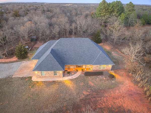 5 Acres of Residential Land with Home for Sale in Luther, Oklahoma