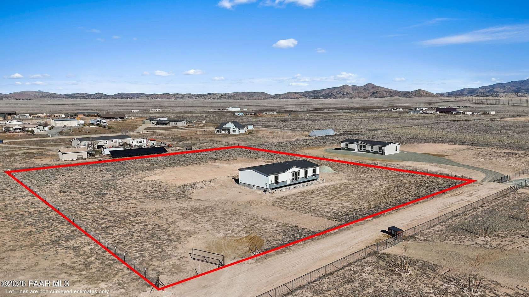 2 Acres of Residential Land with Home for Sale in Prescott Valley, Arizona