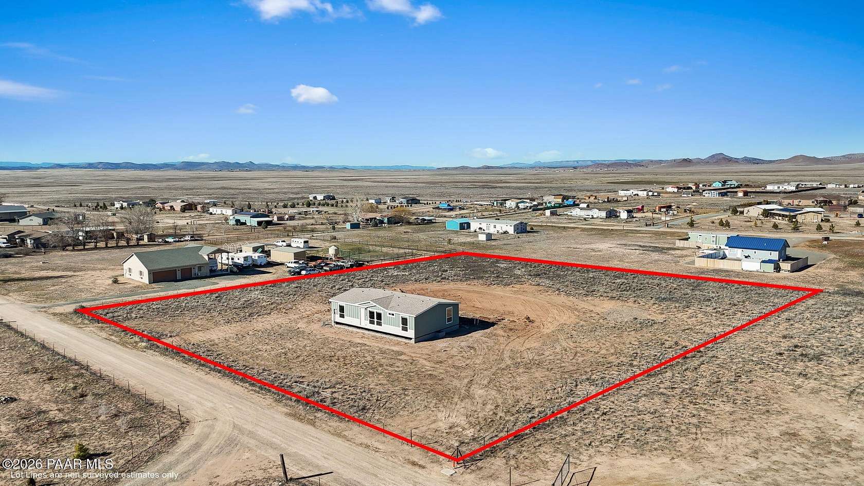 2 Acres of Residential Land with Home for Sale in Prescott Valley, Arizona
