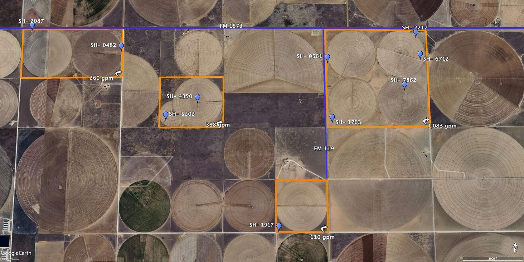 1,314 Acres of Land for Sale in Sunray, Texas