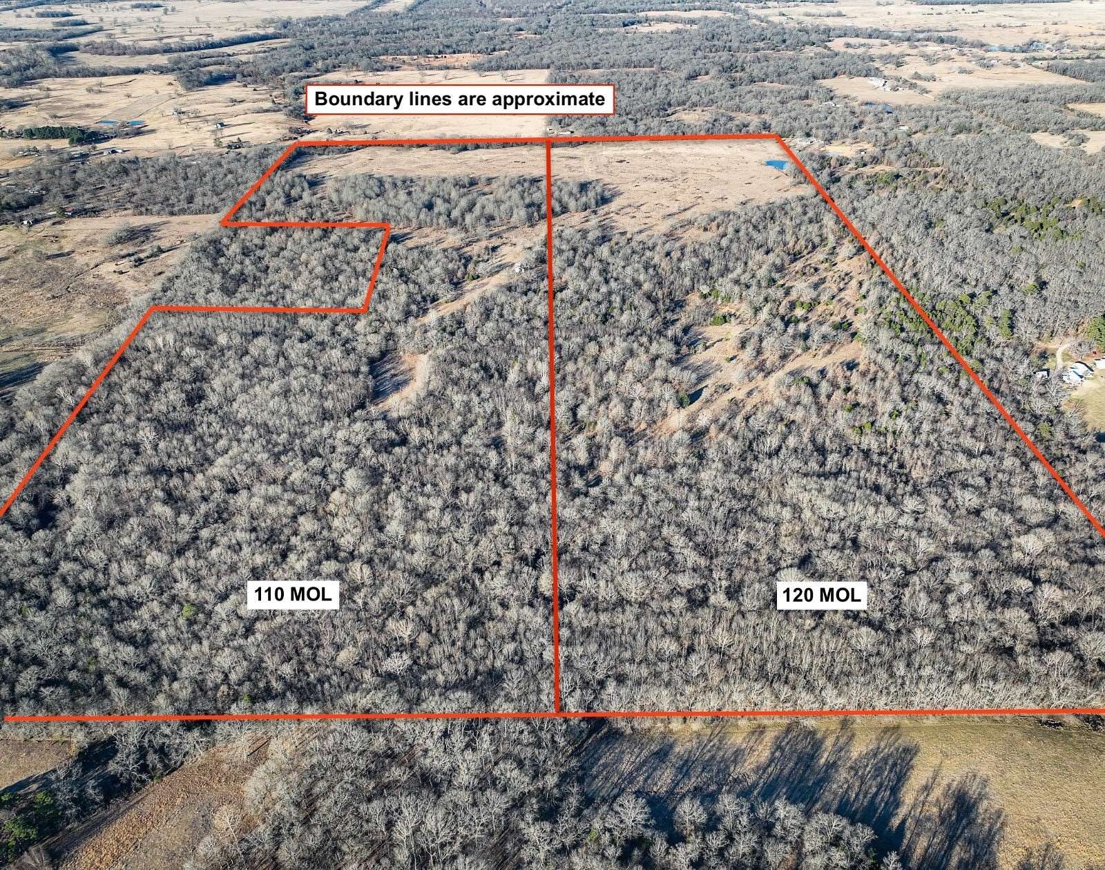 110 Acres of Land for Sale in Atoka, Oklahoma
