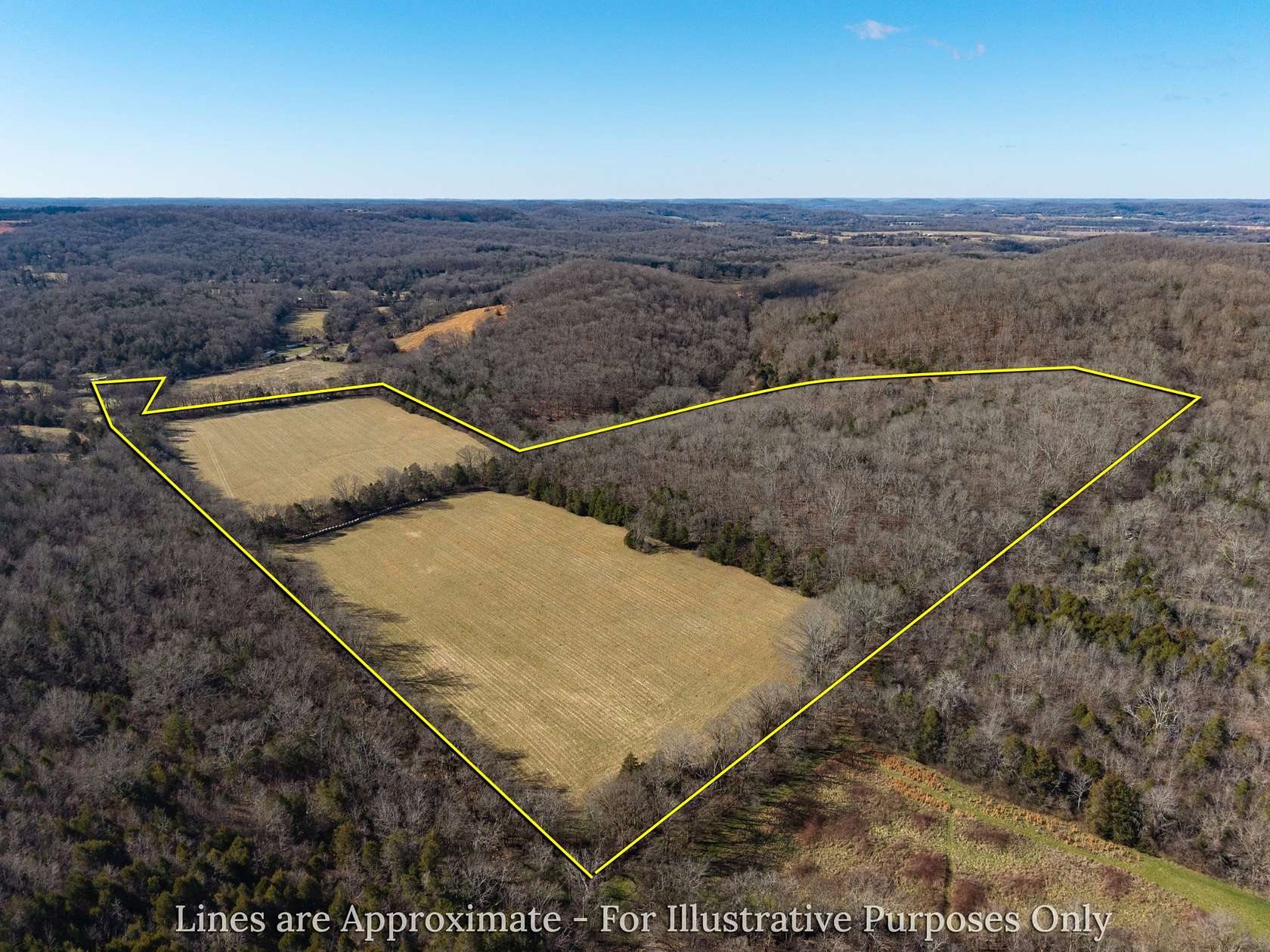 44.3 Acres of Land for Sale in Fayetteville, Tennessee