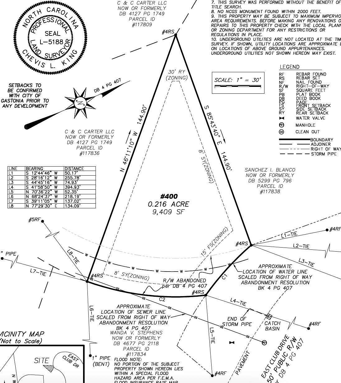0.22 Acres of Residential Land for Sale in Gastonia, North Carolina