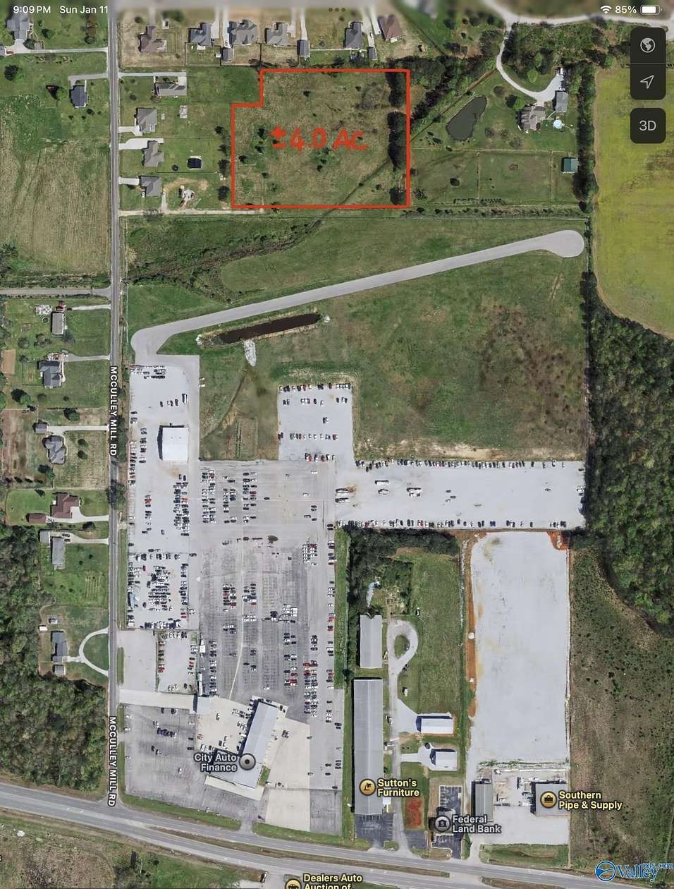 4 Acres of Residential Land for Sale in Athens, Alabama