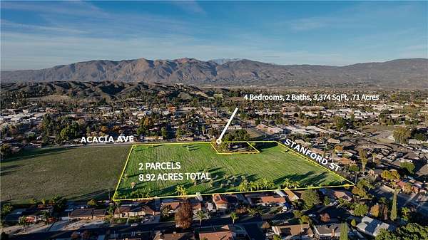 9 Acres of Residential Land with Home for Sale in Hemet, California