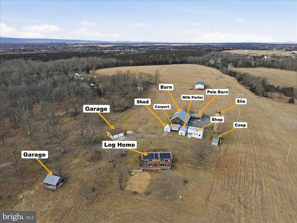 17.3 Acres of Land with Home for Sale in Kearneysville, West Virginia