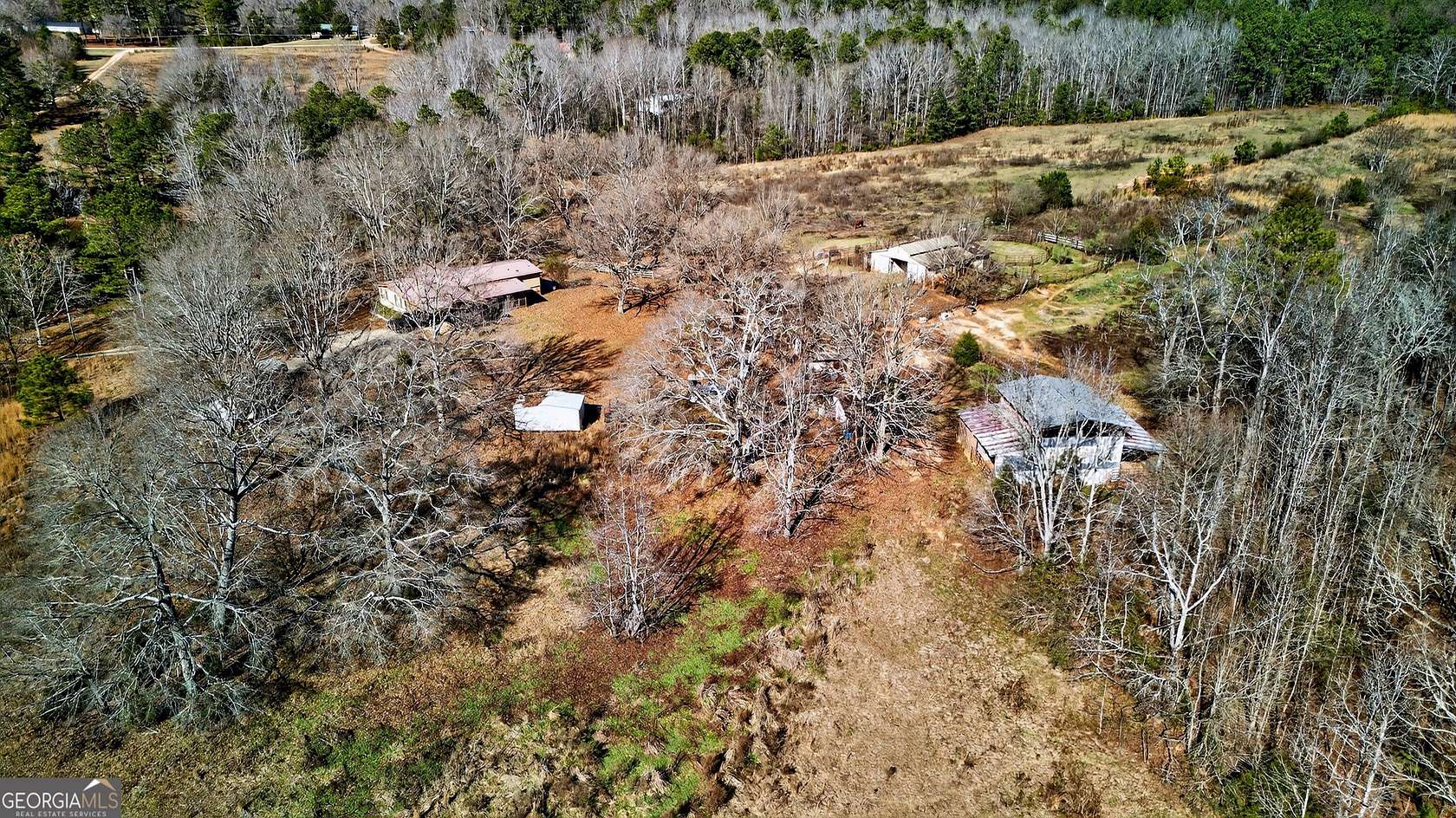 56.7 Acres of Agricultural Land with Home for Sale in LaGrange, Georgia