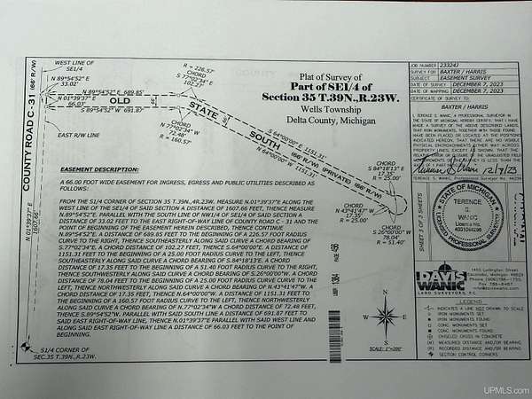 3.4 Acres of Residential Land for Sale in Wells, Michigan