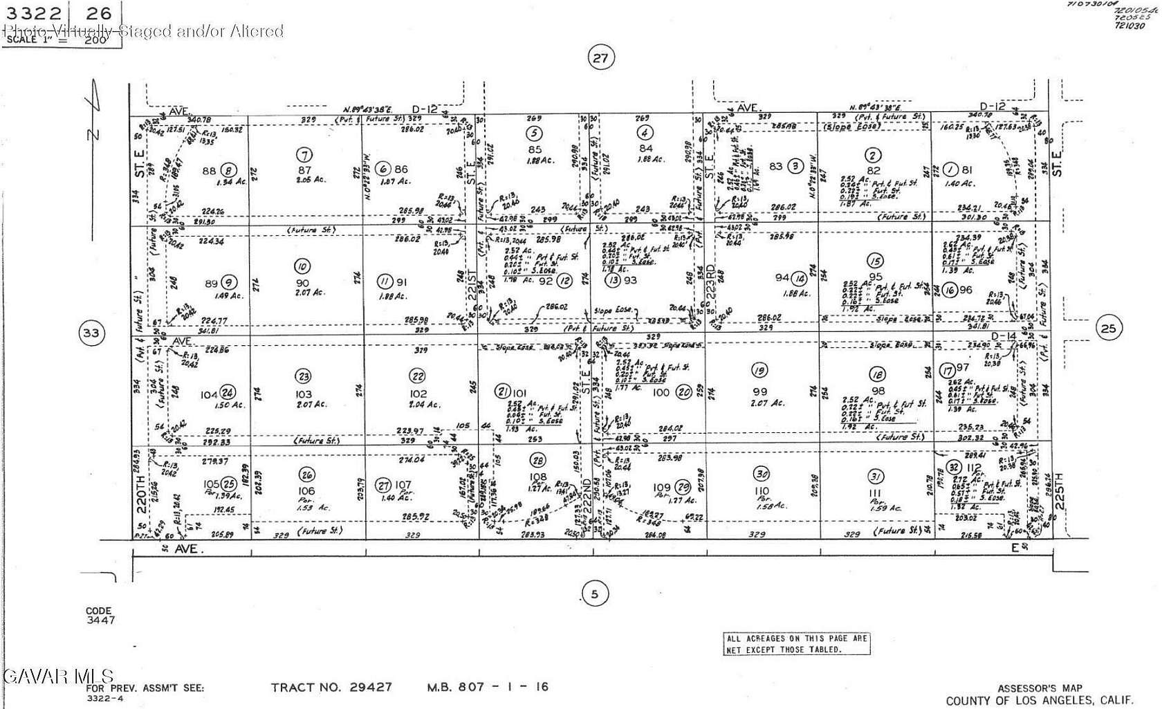 2.52 Acres of Land for Sale in Lancaster, California
