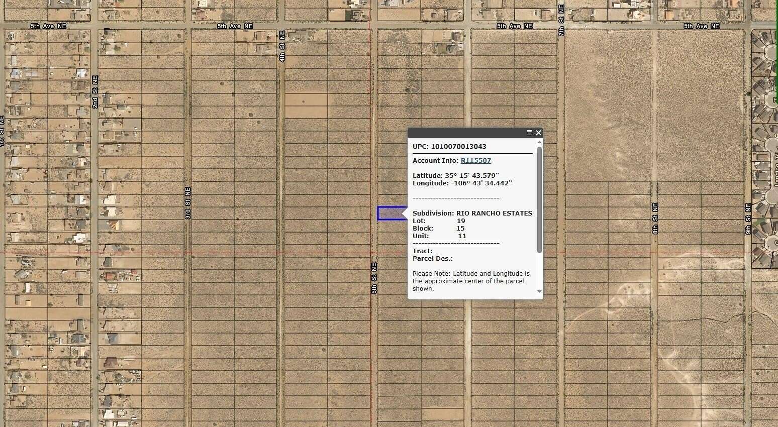 0.5 Acres of Land for Sale in Rio Rancho, New Mexico