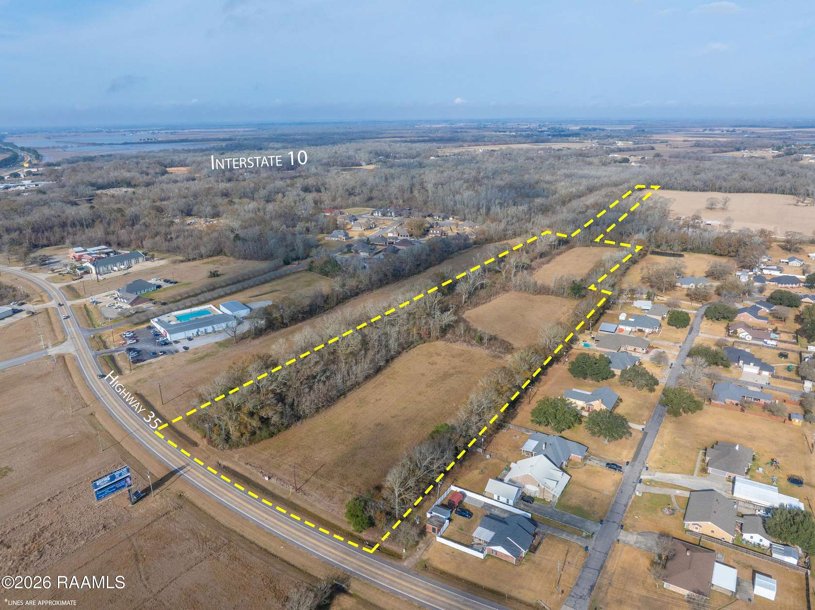 18 Acres of Mixed-Use Land for Sale in Rayne, Louisiana