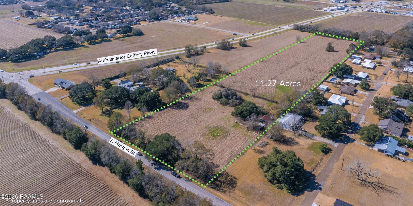 11.3 Acres of Commercial Land for Sale in Broussard, Louisiana